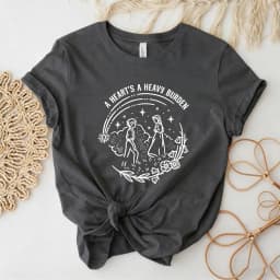 A Heart's A Heavy Burden T-shirt Aesthetic Sophie Hatter Quote  Miyazaki Shirts Retro Trendy Funny Anime Tee Howls Castle Tops