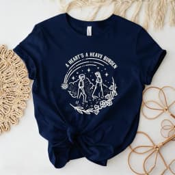 A Heart's A Heavy Burden T-shirt Aesthetic Sophie Hatter Quote  Miyazaki Shirts Retro Trendy Funny Anime Tee Howls Castle Tops