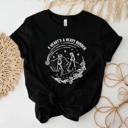 A Heart's A Heavy Burden T-shirt Aesthetic Sophie Hatter Quote  Miyazaki Shirts Retro Trendy Funny Anime Tee Howls Castle Tops