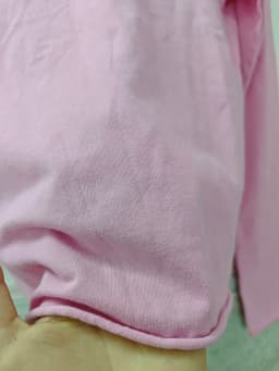 Pink New Raw Hem Long Sleeve T-shirt Woman Scoop Neck Slim Cotton Tee Top Casual Vintage Sweet Cute Streetwear Y2k Crop Tops