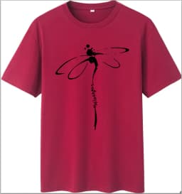 Tops Dragonfly Printed Original Collar Casual Base Shirt Short-sleeved Women's T-shirt Oversized T Shirt Clothes Tees