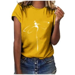 Tops Dragonfly Printed Original Collar Casual Base Shirt Short-sleeved Women's T-shirt Oversized T Shirt Clothes Tees