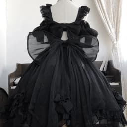 Coalfell Original Solid Color "Swan's Death" Lolita JSK Dress Women FS Full Set Lolita Vestido Fairy Dress Birthday Party Dress