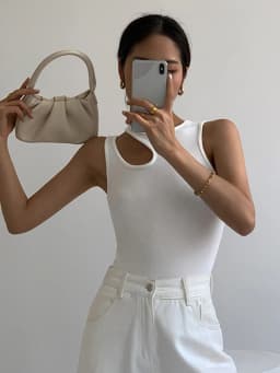 Casual y2k White Cut Out Women's T Shirt Sleeveless Slim T Shirts Female Clothing 2024 Summer Fashion crop top women camisetas