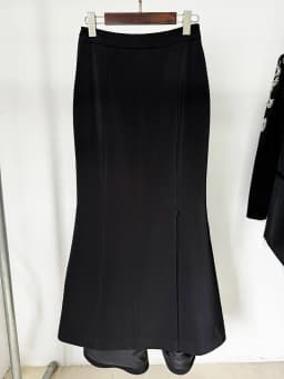 HIGH STREET Newest Fashion 2026 Women's Diamonds Rhinestone Beaded Blazer Mermaid Long Skirt