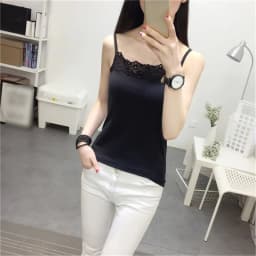 Camisole for Women Fashion Spaghetti Strap for Tank Tops Summer Lace Cami Crop Tops Solid Basic Sling Sleeveless T-shirt