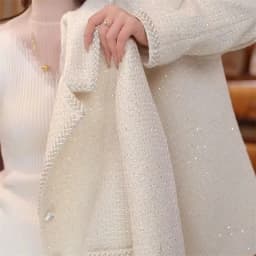 French Small Fragrance Coat Wool Tweed Jacket Women Autumn 2026 New Outwear High Sense Overcoat Preparation Celebrity Top Female