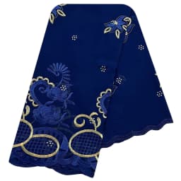 African Women Scarfs 2024 Fashion Hot Sale Big Circle Design Big Embrodiery Cotton Big Size Muslim Scarf for Shawls Pashmina