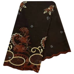 African Women Scarfs 2024 Fashion Hot Sale Big Circle Design Big Embrodiery Cotton Big Size Muslim Scarf for Shawls Pashmina