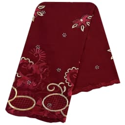 African Women Scarfs 2024 Fashion Hot Sale Big Circle Design Big Embrodiery Cotton Big Size Muslim Scarf for Shawls Pashmina