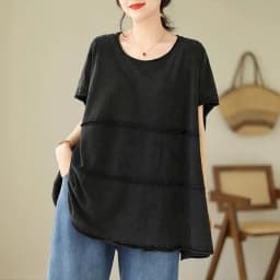 Oversized T Shirts Women Niche Design Sense Drop Shoulder Sleeve T-shirt Casual Loose Slimming Tops 2025 Summer Trend Tshirt Y2k