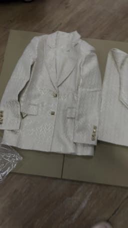 HIGH STREET Newest Fashion 2026 Designer Suit Set Women's Monogram Jacquard Blazer Pants Set 2pcs