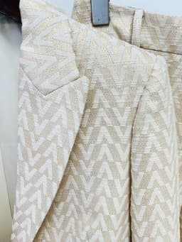 HIGH STREET Newest Fashion 2026 Designer Suit Set Women's Monogram Jacquard Blazer Pants Set 2pcs