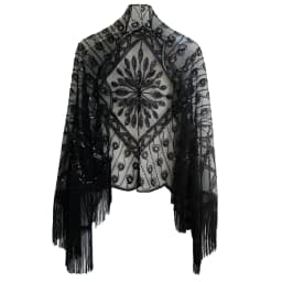 Women Ladies Retro Shawl Vintage 1920s Shiny Sequin Beads Fringe Tassel Cape Evening Dresses Cover Up