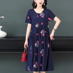 New Fashion Summer Women For women 2023 Plus Size Dress Casual Vintage Elegant Floral Dresses Woman Clothes