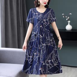 New Fashion Summer Women For women 2023 Plus Size Dress Casual Vintage Elegant Floral Dresses Woman Clothes