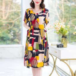 New Fashion Summer Women For women 2023 Plus Size Dress Casual Vintage Elegant Floral Dresses Woman Clothes