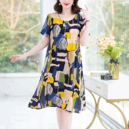 New Fashion Summer Women For women 2023 Plus Size Dress Casual Vintage Elegant Floral Dresses Woman Clothes