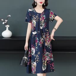 New Fashion Summer Women For women 2023 Plus Size Dress Casual Vintage Elegant Floral Dresses Woman Clothes
