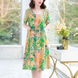 New Fashion Summer Women For women 2023 Plus Size Dress Casual Vintage Elegant Floral Dresses Woman Clothes