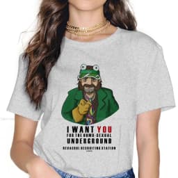 Disco Elysium Revachol RPG Game TShirt for Woman Girl 4XL Recruitment Basic Summer Sweatshirts T Shirt Novelty Fluffy