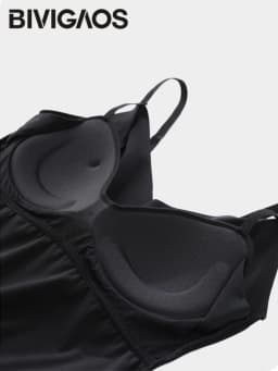 BIVIGAOS Women's Summer Seamless Ice Silk Cool Feeling Camisole V Neck Chest Pad Bra Top Sexy Underwear Bottoming Vest  Crop Top