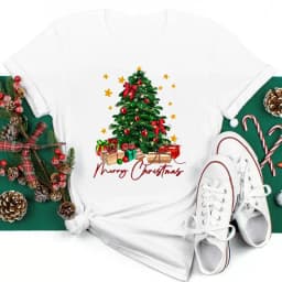 Women Christmas Santa Hat Print Black T Shirt Christmas Xmas Gifts Women's Top Tees Tshirt Harajuku Fashion New Year T-shirt