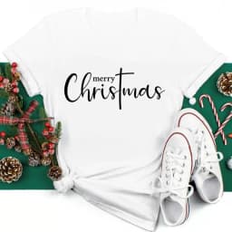 Women Christmas Santa Hat Print Black T Shirt Christmas Xmas Gifts Women's Top Tees Tshirt Harajuku Fashion New Year T-shirt