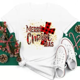 Women Christmas Santa Hat Print Black T Shirt Christmas Xmas Gifts Women's Top Tees Tshirt Harajuku Fashion New Year T-shirt