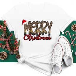 Women Christmas Santa Hat Print Black T Shirt Christmas Xmas Gifts Women's Top Tees Tshirt Harajuku Fashion New Year T-shirt