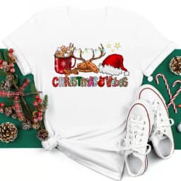 Women Christmas Santa Hat Print Black T Shirt Christmas Xmas Gifts Women's Top Tees Tshirt Harajuku Fashion New Year T-shirt