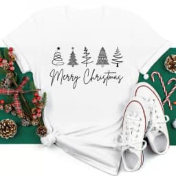 Women Christmas Santa Hat Print Black T Shirt Christmas Xmas Gifts Women's Top Tees Tshirt Harajuku Fashion New Year T-shirt
