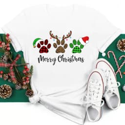 Women Christmas Santa Hat Print Black T Shirt Christmas Xmas Gifts Women's Top Tees Tshirt Harajuku Fashion New Year T-shirt