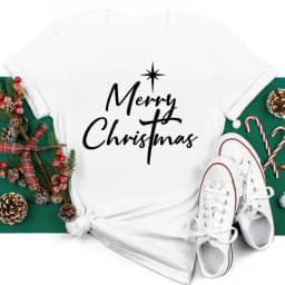 Women Christmas Santa Hat Print Black T Shirt Christmas Xmas Gifts Women's Top Tees Tshirt Harajuku Fashion New Year T-shirt