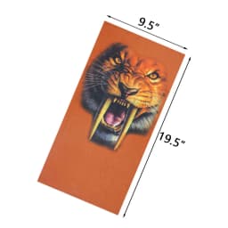 Animal Printed Neck Gaiter Bandana Leopard Pattern Tube Scarf for Women Men Headband for Cycling Hunting Hiking Camping Biking