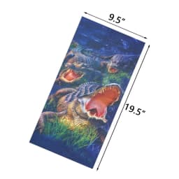 Animal Printed Neck Gaiter Bandana Leopard Pattern Tube Scarf for Women Men Headband for Cycling Hunting Hiking Camping Biking