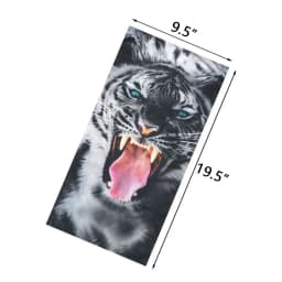 Animal Printed Neck Gaiter Bandana Leopard Pattern Tube Scarf for Women Men Headband for Cycling Hunting Hiking Camping Biking
