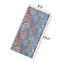 Animal Printed Neck Gaiter Bandana Leopard Pattern Tube Scarf for Women Men Headband for Cycling Hunting Hiking Camping Biking