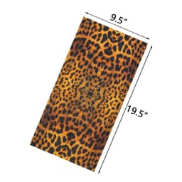 Animal Printed Neck Gaiter Bandana Leopard Pattern Tube Scarf for Women Men Headband for Cycling Hunting Hiking Camping Biking