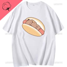 Kawaii Bubu Dudu Tshirt for Girl Cartoon Panda Bear Tee Women Clothing Men Summer Casual Tshirt Thirt Shirt Femme Cotton Tops
