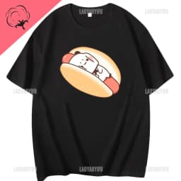Kawaii Bubu Dudu Tshirt for Girl Cartoon Panda Bear Tee Women Clothing Men Summer Casual Tshirt Thirt Shirt Femme Cotton Tops
