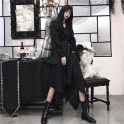Women's Steampunk Gothic Vintage Victorian Gypsy Hippie Party Skirt Harajuku Black Y2k Cosplay Punk Skirt