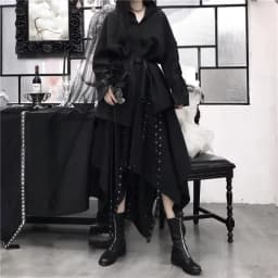 Women's Steampunk Gothic Vintage Victorian Gypsy Hippie Party Skirt Harajuku Black Y2k Cosplay Punk Skirt