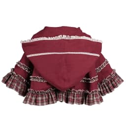 2025 HOT Sweet Girl Lolita Women Dress Vintage Patchwork Red Dresses with Cloak Cute Female Bing Cosplay Little Red Riding Hood