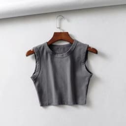 2024 Summer Vintage White Crop Tops Women Biker Black Punk Sexy Tank Top Korean Streetwear Cropped Sleeveless Top Feminino