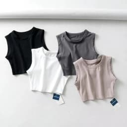 2024 Summer Vintage White Crop Tops Women Biker Black Punk Sexy Tank Top Korean Streetwear Cropped Sleeveless Top Feminino