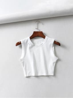 2024 Summer Vintage White Crop Tops Women Biker Black Punk Sexy Tank Top Korean Streetwear Cropped Sleeveless Top Feminino