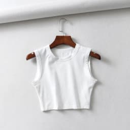 2024 Summer Vintage White Crop Tops Women Biker Black Punk Sexy Tank Top Korean Streetwear Cropped Sleeveless Top Feminino