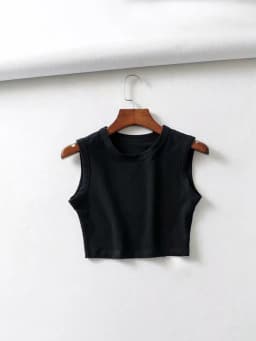 2024 Summer Vintage White Crop Tops Women Biker Black Punk Sexy Tank Top Korean Streetwear Cropped Sleeveless Top Feminino