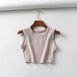 2024 Summer Vintage White Crop Tops Women Biker Black Punk Sexy Tank Top Korean Streetwear Cropped Sleeveless Top Feminino